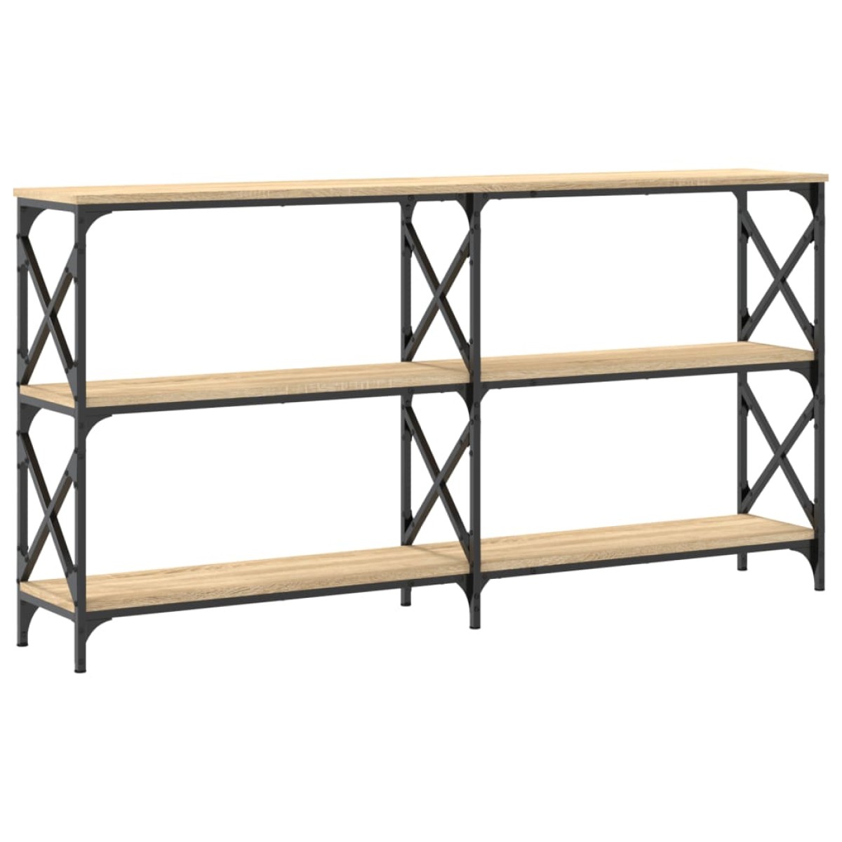 vidaXL Τραπέζι Κονσόλα Sonoma Δρυς 156 x 28 x 80,5 εκ. Επεξεργ. Ξύλο
