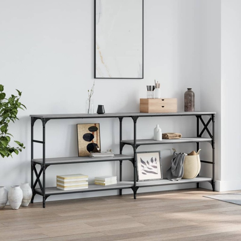 vidaXL Τραπέζι Κονσόλα Γκρι Sonoma 180x29x76,5 εκ. Επεξεργ. Ξύλο
