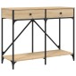 vidaXL Τραπέζι Κονσόλα Sonoma Δρυς 100x39x78,5 εκ. Επεξεργασμένο Ξύλο