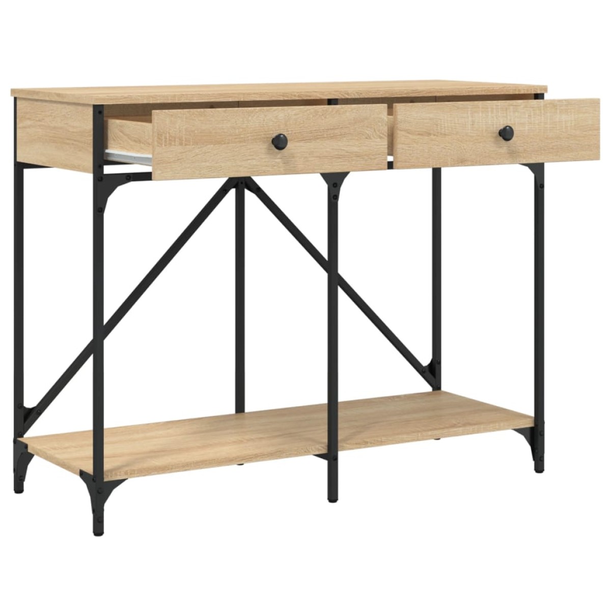 vidaXL Τραπέζι Κονσόλα Sonoma Δρυς 100x39x78,5 εκ. Επεξεργασμένο Ξύλο