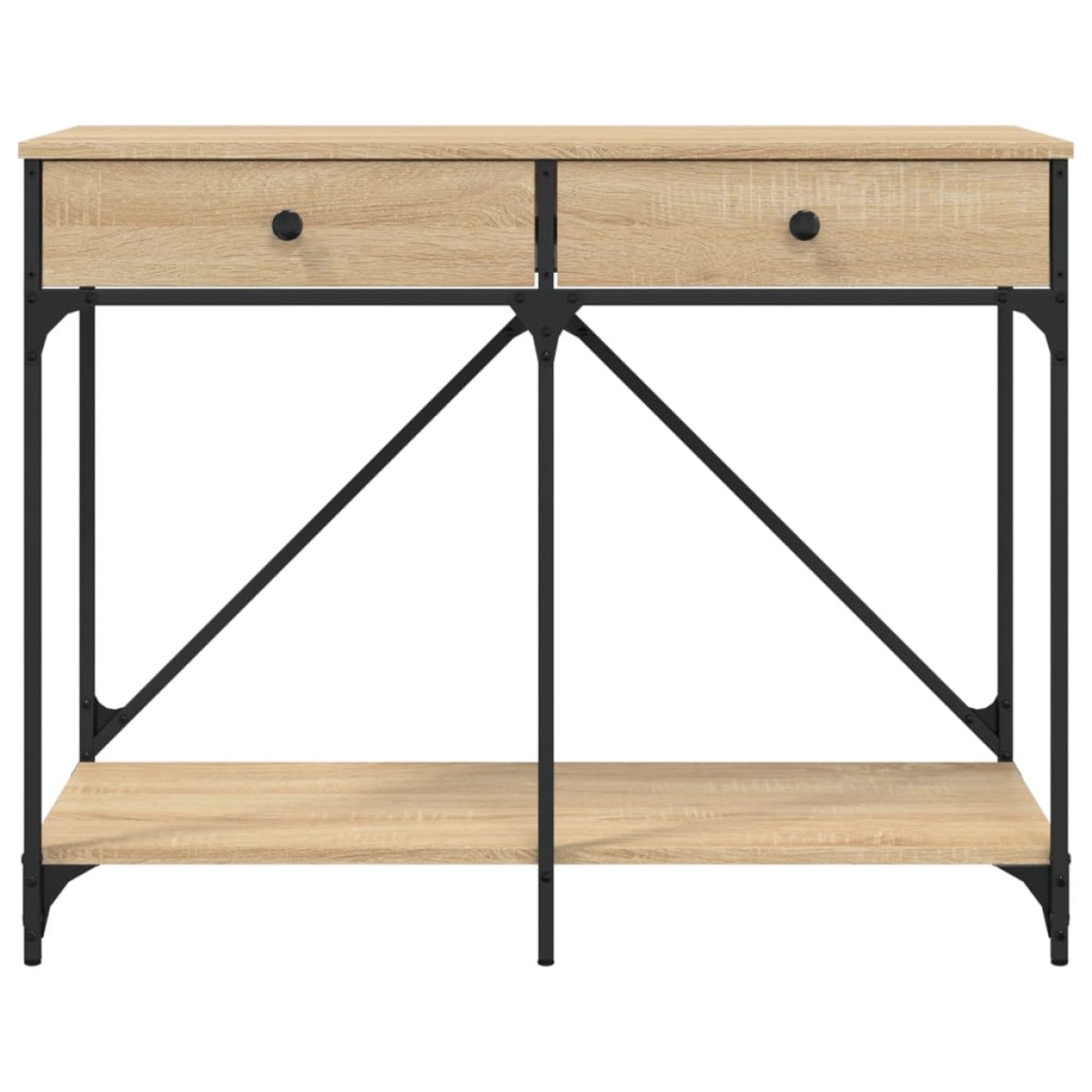 vidaXL Τραπέζι Κονσόλα Sonoma Δρυς 100x39x78,5 εκ. Επεξεργασμένο Ξύλο