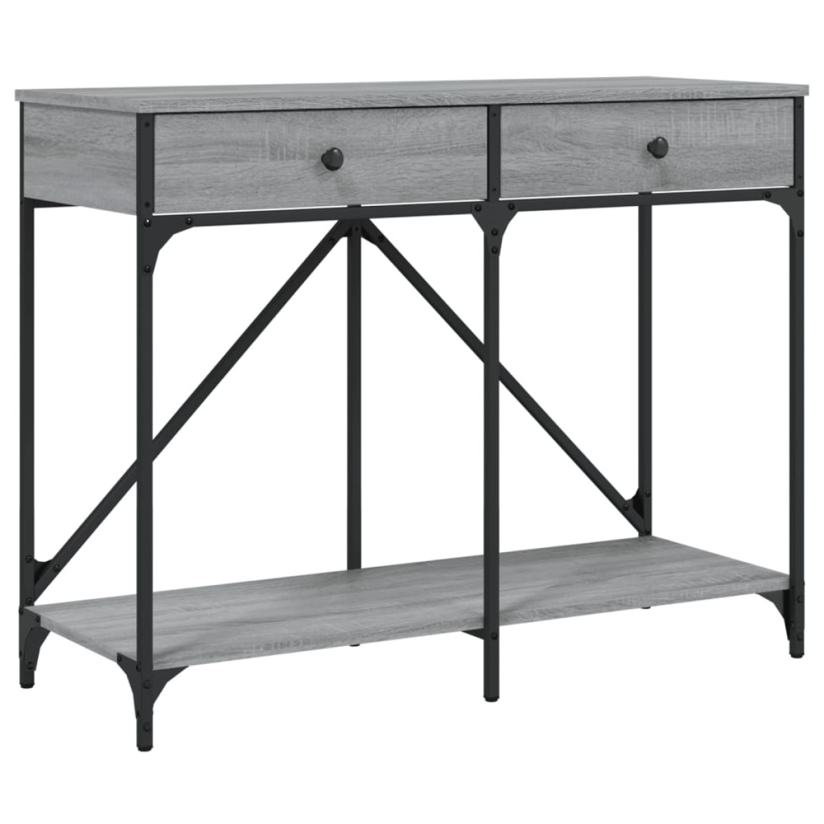 vidaXL Τραπέζι Κονσόλα Γκρι Sonoma 100x39x78,5 εκ. Επεξεργασμένο Ξύλο