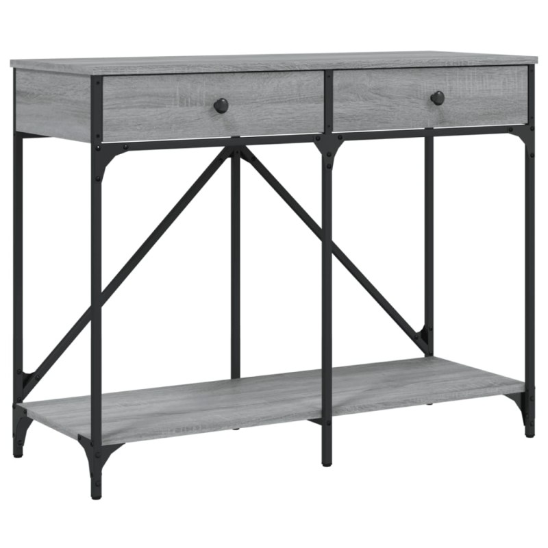 vidaXL Τραπέζι Κονσόλα Γκρι Sonoma 100x39x78,5 εκ. Επεξεργασμένο Ξύλο