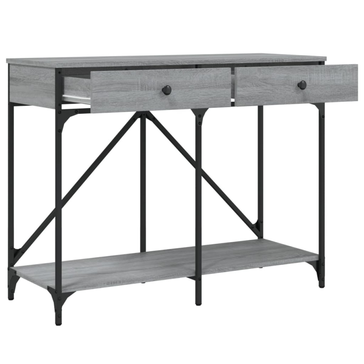 vidaXL Τραπέζι Κονσόλα Γκρι Sonoma 100x39x78,5 εκ. Επεξεργασμένο Ξύλο