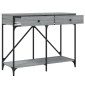 vidaXL Τραπέζι Κονσόλα Γκρι Sonoma 100x39x78,5 εκ. Επεξεργασμένο Ξύλο