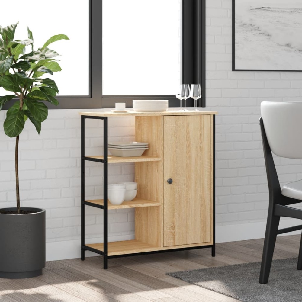 vidaXL Μπουφές Sonoma Δρυς 70x30x80 εκ. από Τεχνητό Ξύλο