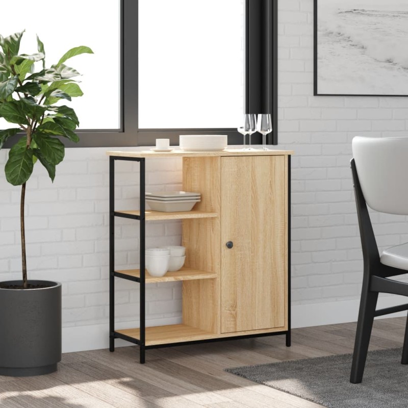 vidaXL Μπουφές Sonoma Δρυς 70x30x80 εκ. από Τεχνητό Ξύλο