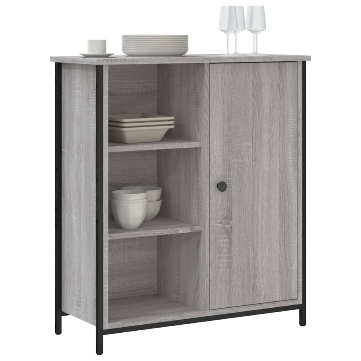 vidaXL Ντουλάπι Γκρι Sonoma 70 x 30 x 80 εκ. από Επεξεργ. Ξύλο