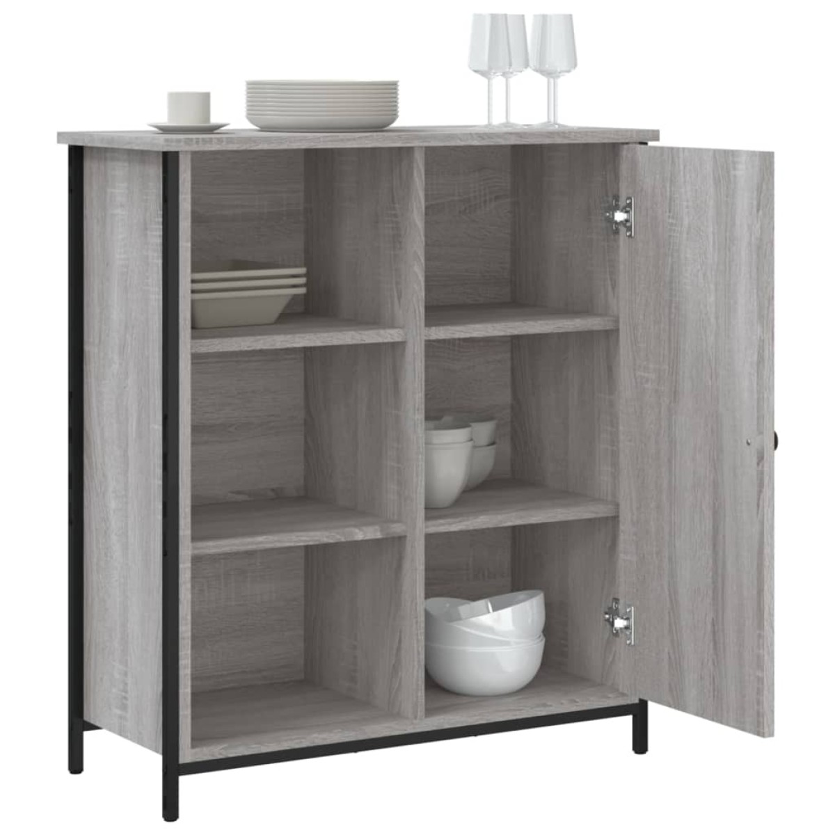 vidaXL Ντουλάπι Γκρι Sonoma 70 x 30 x 80 εκ. από Επεξεργ. Ξύλο
