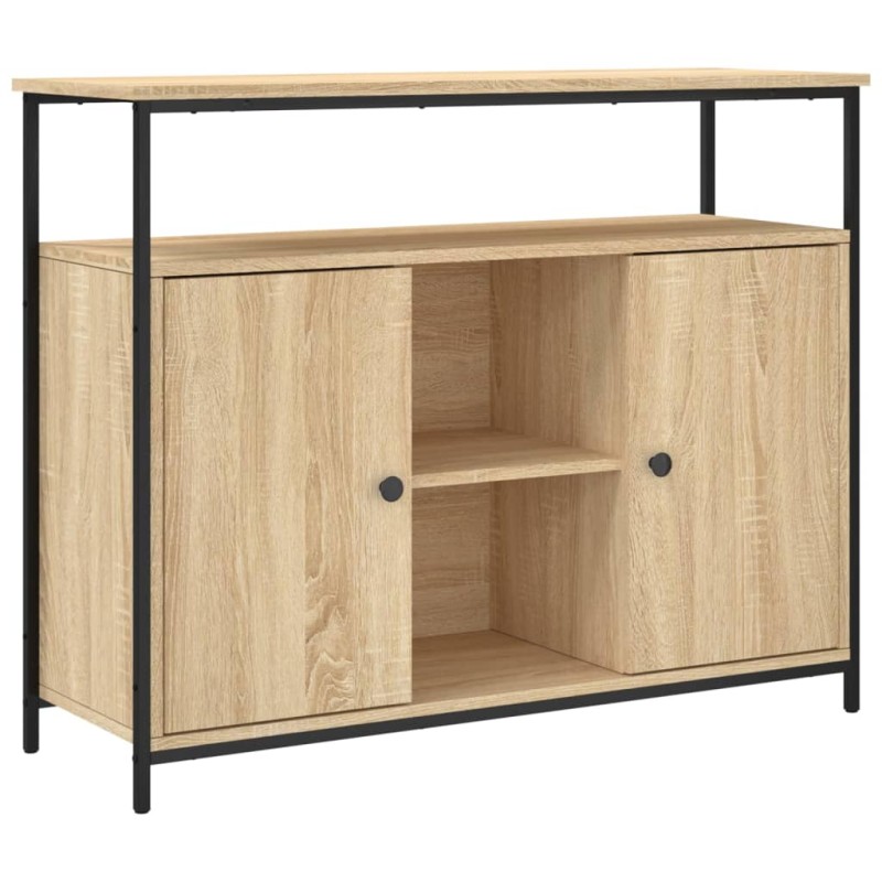 vidaXL Μπουφές Sonoma Δρυς 100x35x80 εκ. από Τεχνητό Ξύλο