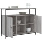 vidaXL Μπουφές Γκρι Sonoma 100x35x80 εκ. από Επεξεργασμένο Ξύλο