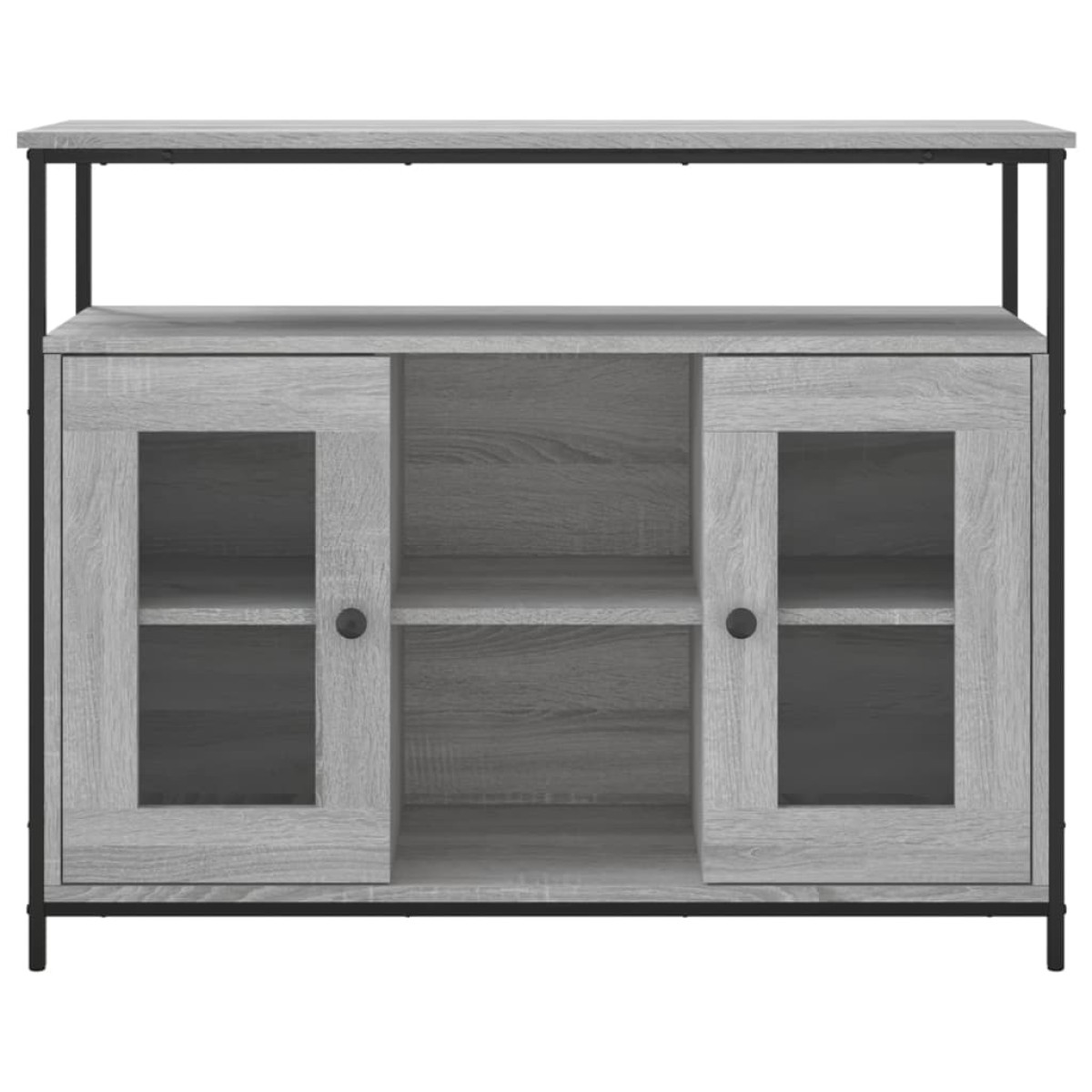 vidaXL Μπουφές Γκρι Sonoma 100x35x80 εκ. από Επεξεργασμένο Ξύλο