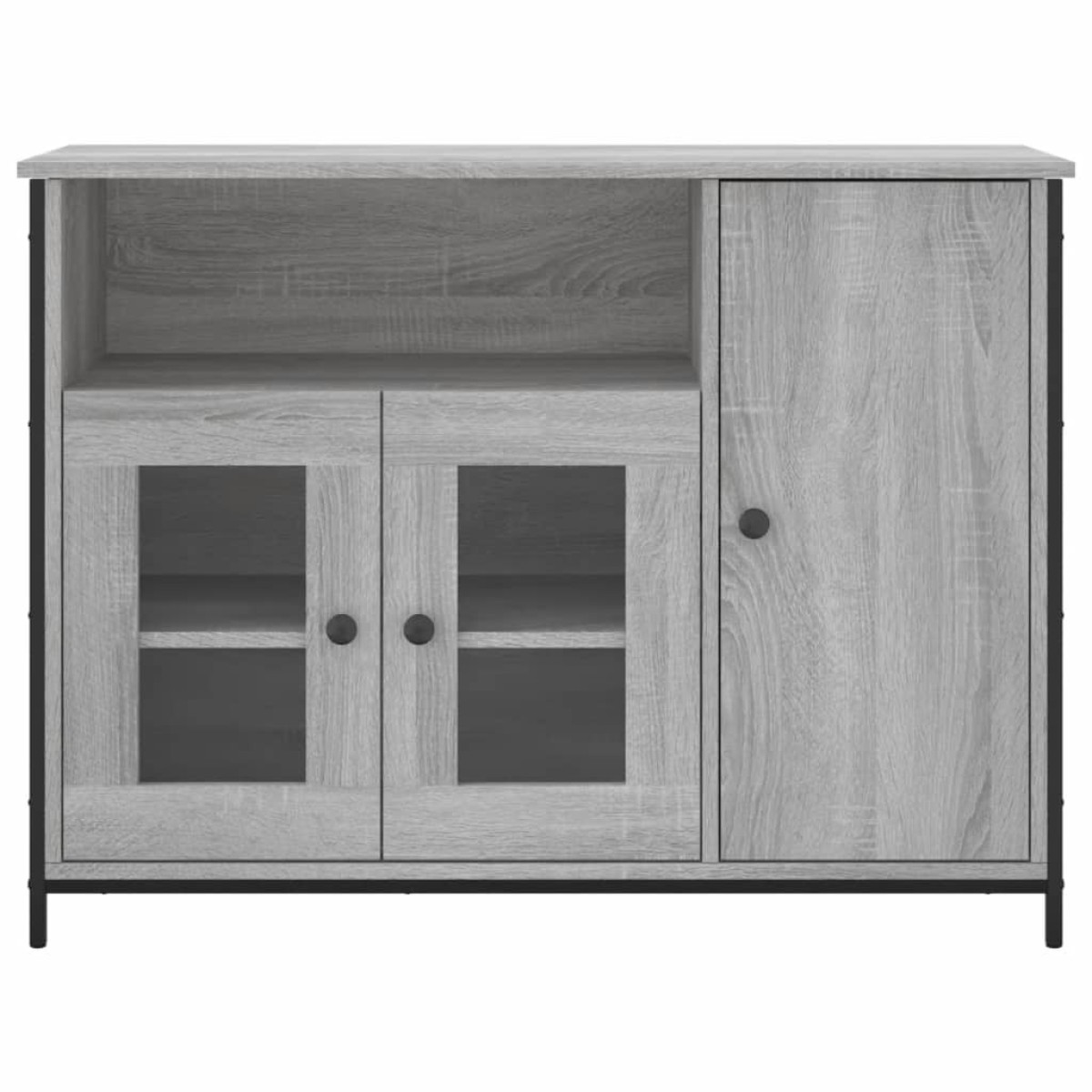 vidaXL Μπουφές Γκρι Sonoma 100 x 33 x 75 εκ. από Επεξεργασμένο Ξύλο