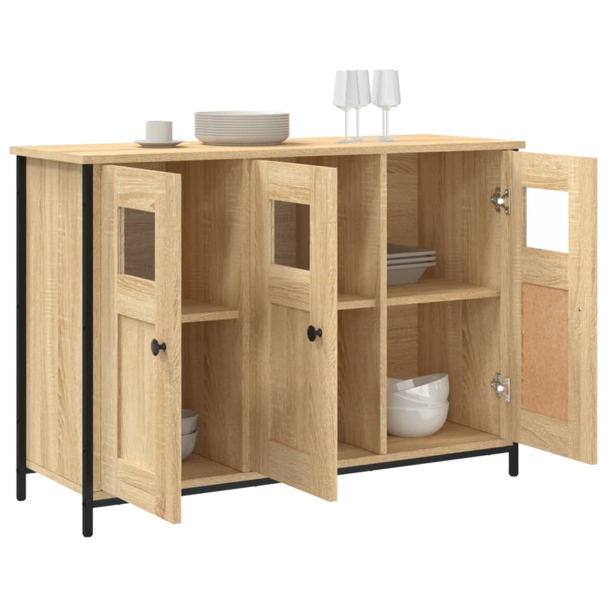 vidaXL Μπουφές Sonoma Δρυς 100 x 35 x 70 εκ. από Επεξεργασμένο Ξύλο