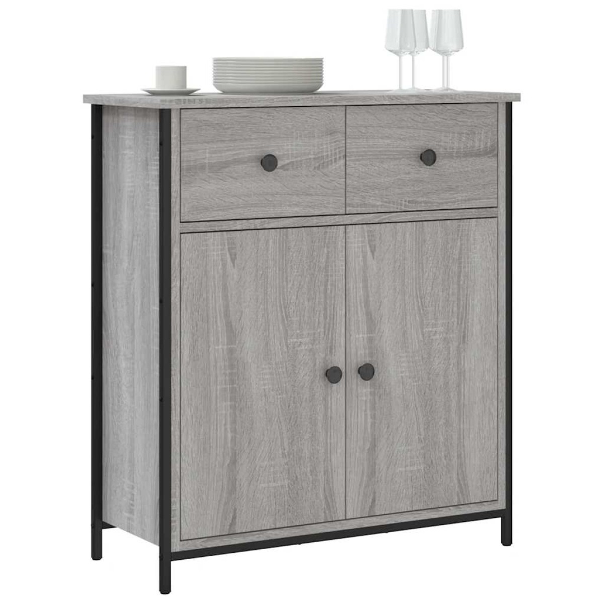 vidaXL Ντουλάπι Γκρι Sonoma 70 x 30 x 80 εκ. από Επεξεργ. Ξύλο