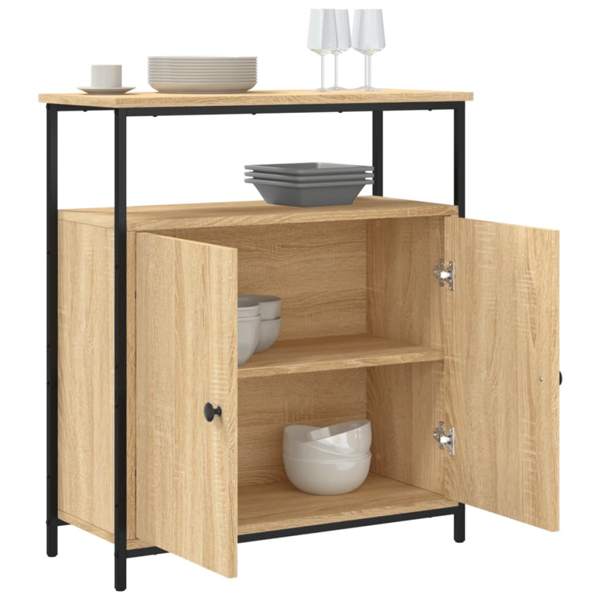 vidaXL Ντουλάπι Sonoma Δρυς 70x30x80 εκ. Επεξεργασμένο Ξύλο