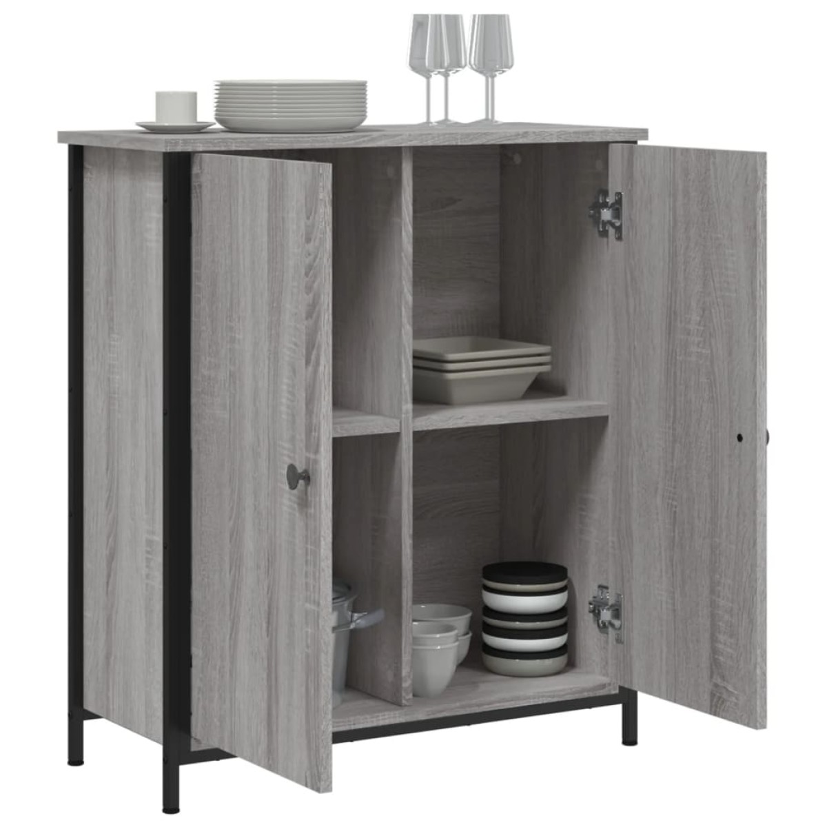 vidaXL Ντουλάπι Γκρι Sonoma 70 x 30 x 80 εκ. από Επεξεργ. Ξύλο