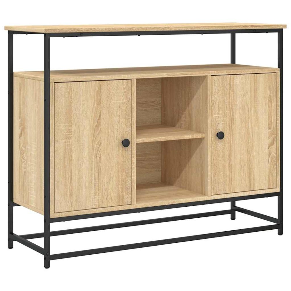 vidaXL Ντουλάπι Sonoma δρυς 100x35x80 εκ. Επεξεργασμένο Ξύλο