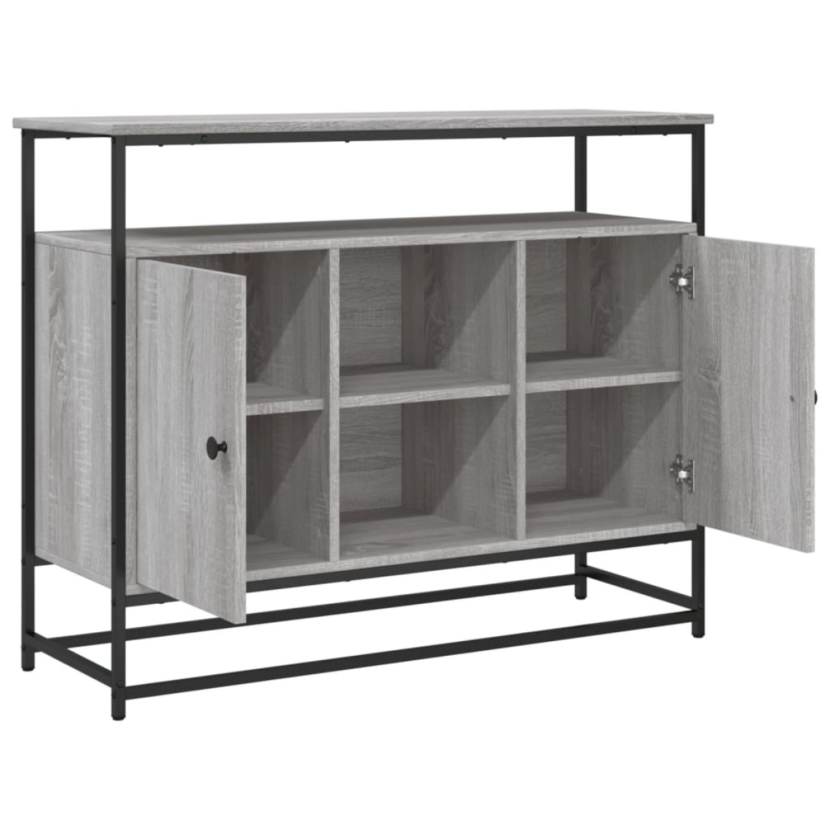 vidaXL Μπουφές Γκρι Sonoma 100x35x80 εκ. από Επεξεργασμένο Ξύλο