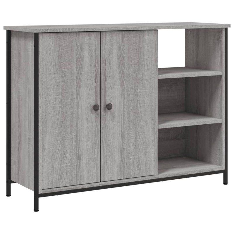vidaXL Ντουλάπι Γκρι Sonoma 100x33x75 εκ. από Επεξεργασμένο Ξύλο