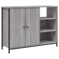 vidaXL Ντουλάπι Γκρι Sonoma 100x33x75 εκ. από Επεξεργασμένο Ξύλο