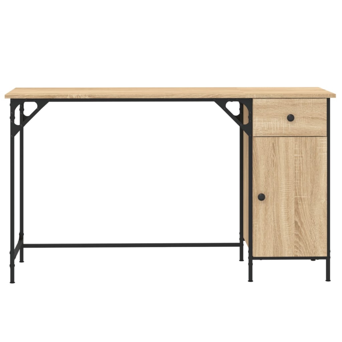 vidaXL Γραφείο Υπολογιστή Sonoma Δρυς 131x48x75 εκ. Επεξεργασμένο Ξύλο