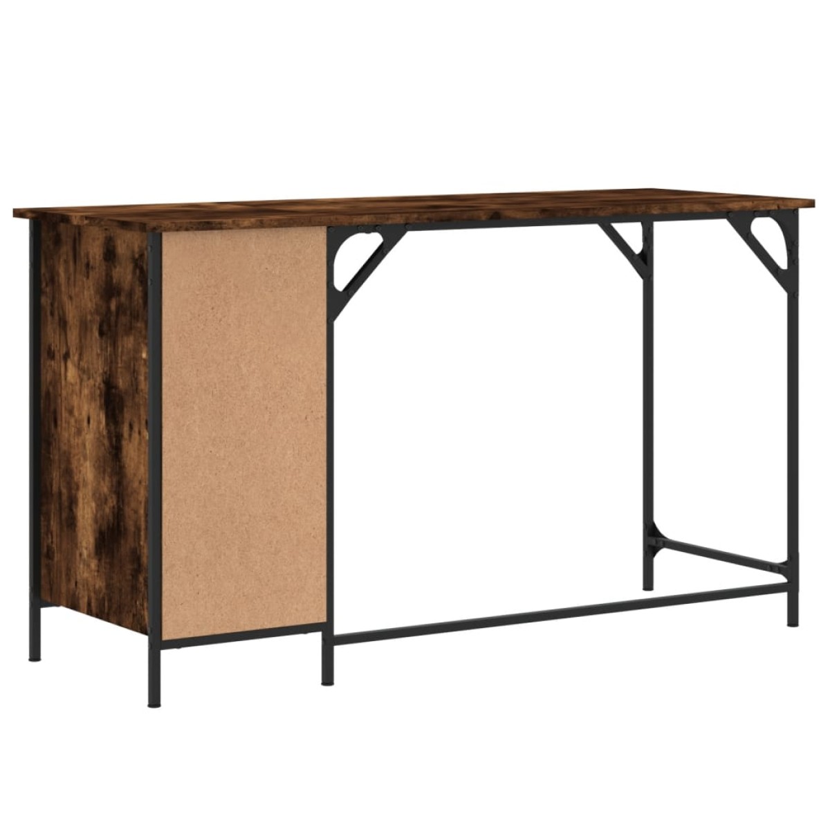 vidaXL Γραφείο Υπολογιστή Καπνιστή Δρυς 131x48x75εκ. από Επεξεργ. Ξύλο