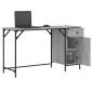 vidaXL Γραφείο Υπολογιστή Γκρι Sonoma 131x48x75 εκ. Επεξεργασμένο Ξύλο