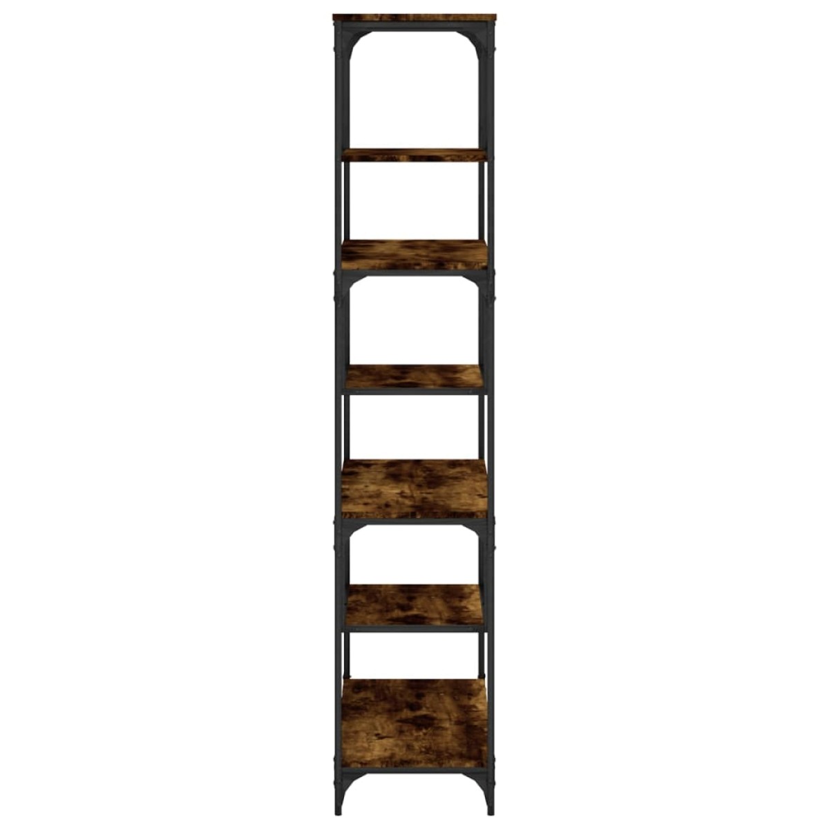 vidaXL Βιβλιοθήκη Καπνιστή Δρυς 81x36x176 εκ. από Επεξεργασμένο Ξύλο