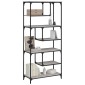 vidaXL Βιβλιοθήκη Γκρι Sonoma 81x36x176 εκ. από Επεξεργ. Ξύλο