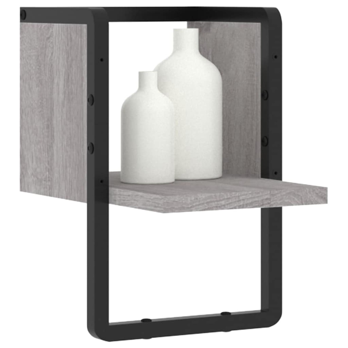 vidaXL Ράφι Τοίχου με Μπάρα Γκρι Sonoma 20x25x30 εκ.