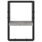 vidaXL Ράφι Τοίχου με Μπάρα Γκρι Sonoma 20x25x30 εκ.