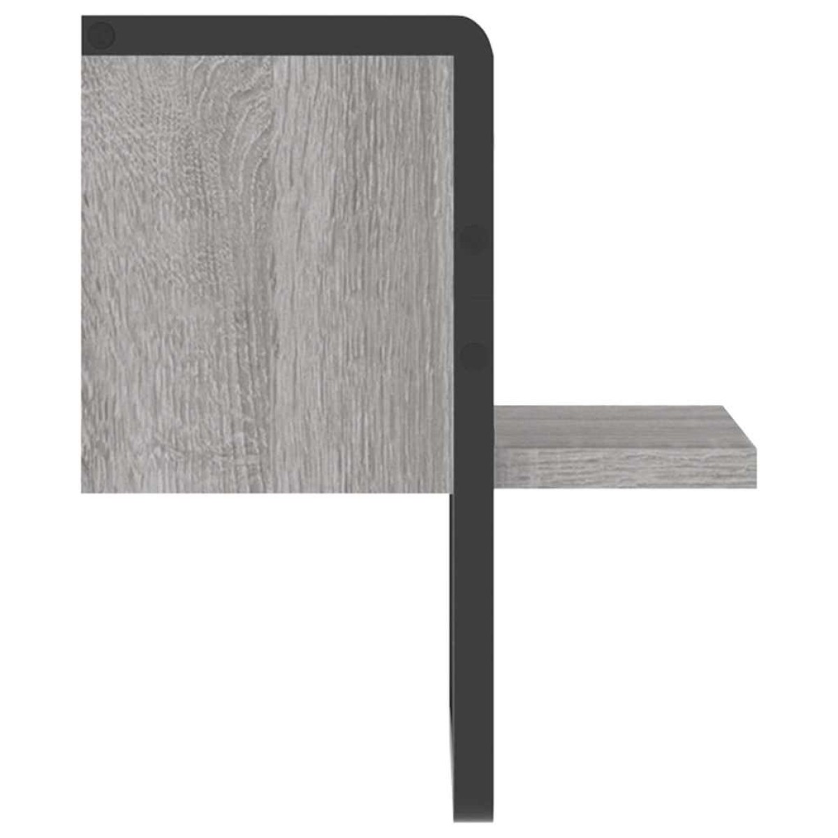 vidaXL Ράφι Τοίχου με Μπάρα Γκρι Sonoma 20x25x30 εκ.