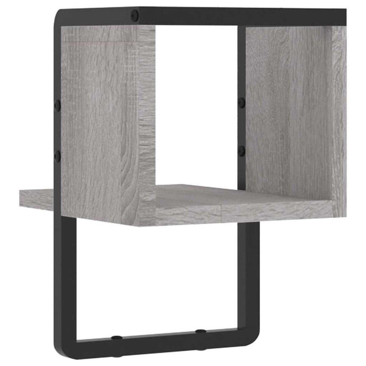 vidaXL Ράφι Τοίχου με Μπάρα Γκρι Sonoma 20x25x30 εκ.