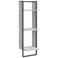 vidaXL Ραφιέρα Τοίχου με 3 Ράφια Γκρι Sonoma 30x25x100 Επεξεργ. Ξύλο