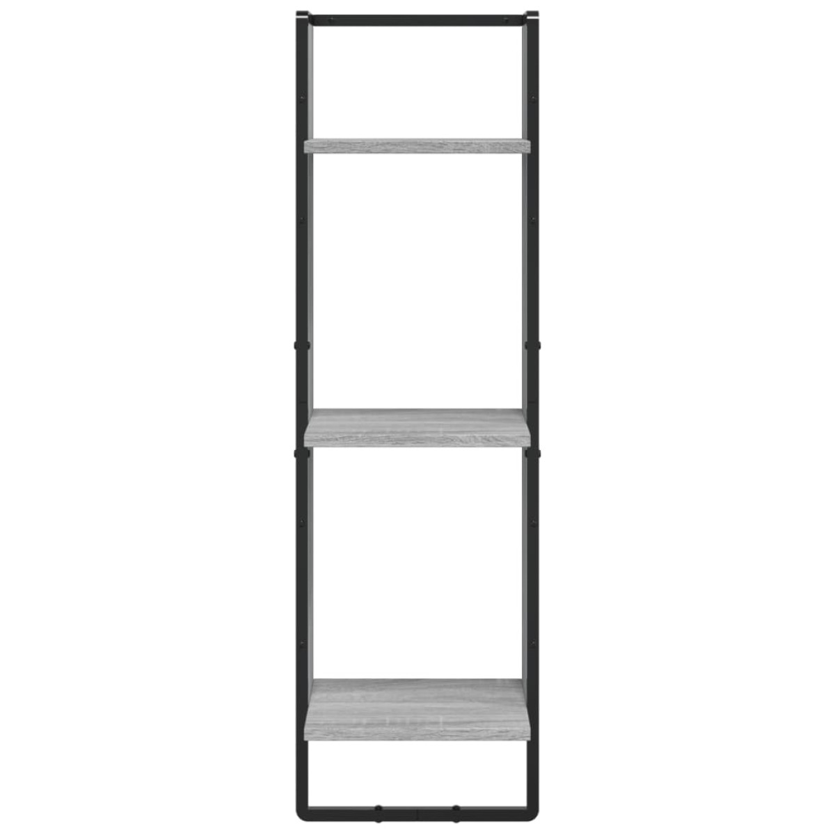 vidaXL Ραφιέρα Τοίχου με 3 Ράφια Γκρι Sonoma 30x25x100 Επεξεργ. Ξύλο