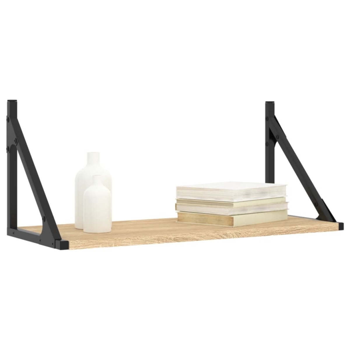 vidaXL Ράφια Τοίχου 2 τεμ. Sonoma Δρυς 60x25x25,5εκ Επεξεργασμένο Ξύλο