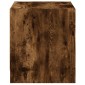 vidaXL Κομοδίνο Καπν. Δρυς 35 x 37 x 42 εκ. με Γυάλινη Πόρτα