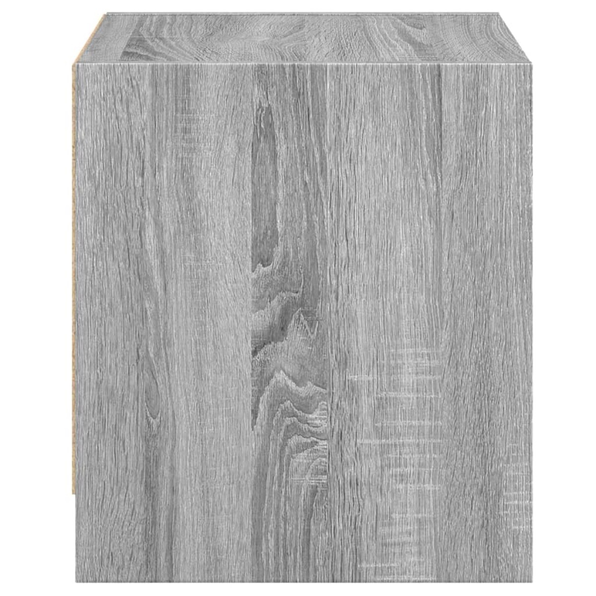vidaXL Κομοδίνο Γκρι Sonoma 35x37x42 εκ. με Γυάλινη Πόρτα