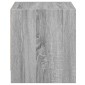 vidaXL Κομοδίνο Γκρι Sonoma 35x37x42 εκ. με Γυάλινη Πόρτα