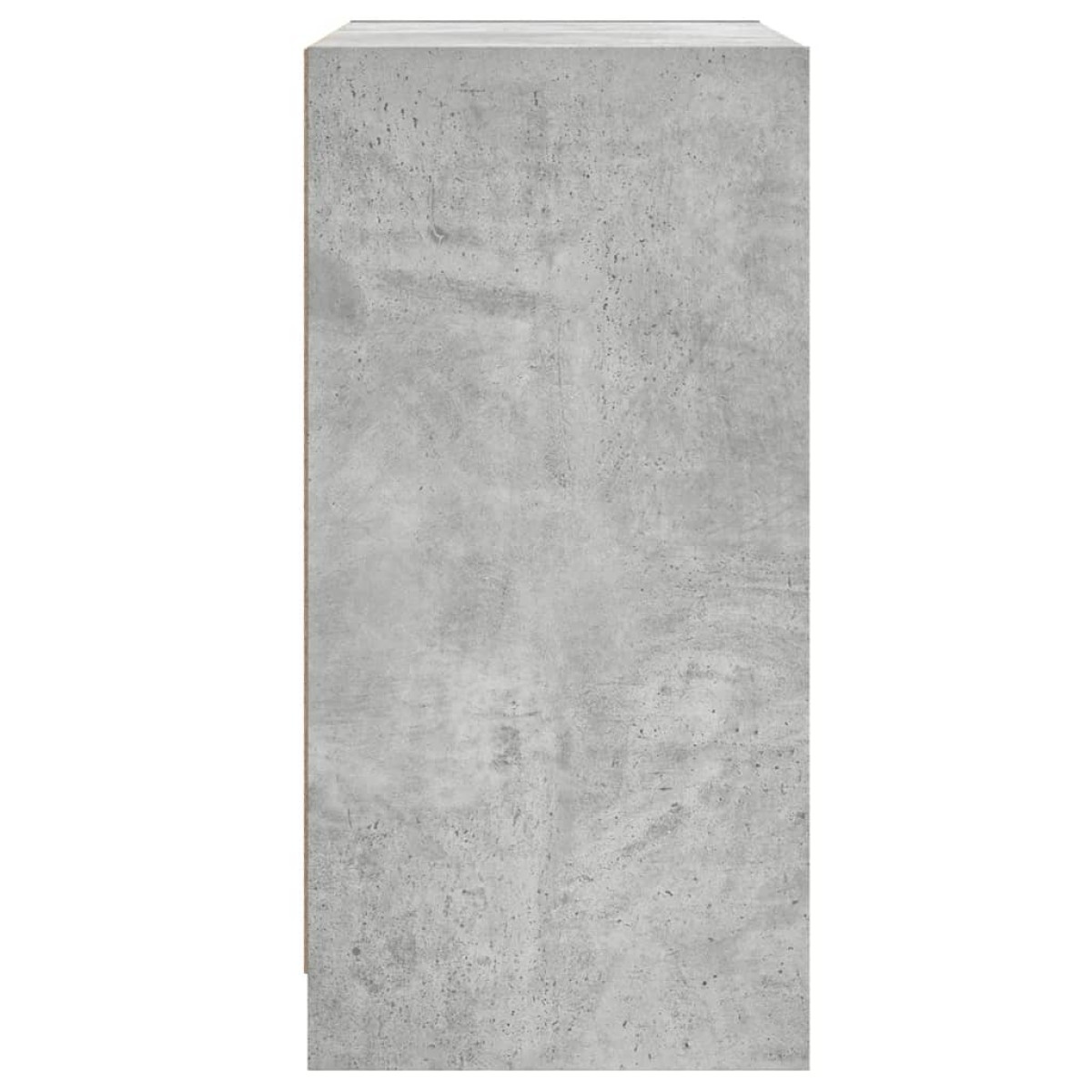 vidaXL Βοηθητικό Ντουλάπι Γκρι Σκυροδ. 68x37x75,5 εκ. Γυάλινες Πόρτες