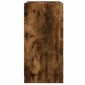 vidaXL Βοηθητικό Ντουλάπι Καπνιστή Δρυς 68x37x75,5 εκ. Γυάλινες Πόρτες