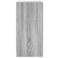 vidaXL Βοηθητικό Ντουλάπι Sonoma Γκρι 68x37x75,5εκ. με Γυάλινες Πόρτες