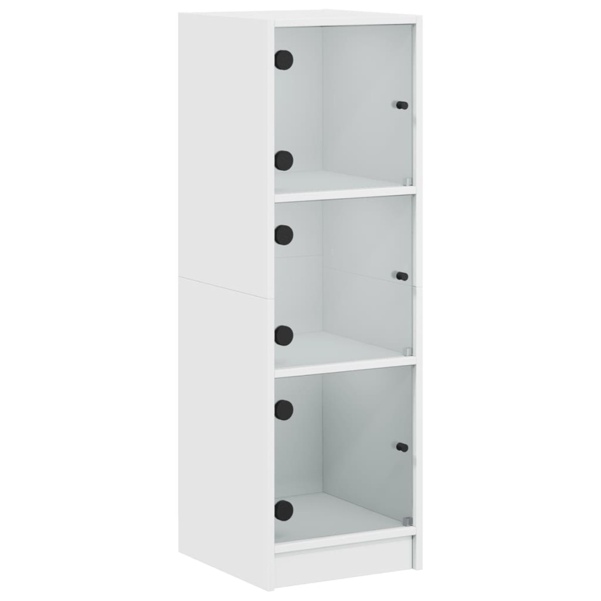 vidaXL Ντουλάπι Λευκό 35 x 37 x 109 εκ. με Γυάλινες Πόρτες