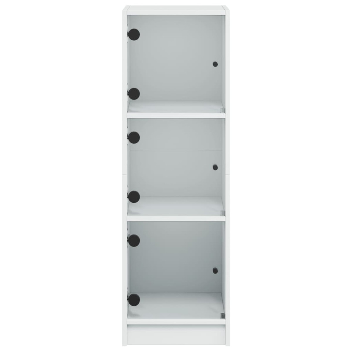 vidaXL Ντουλάπι Λευκό 35 x 37 x 109 εκ. με Γυάλινες Πόρτες