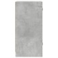 vidaXL Βοηθητικό Ντουλάπι Γκρι Σκυροδ. 35x37x75,5 εκ. Γυάλινες Πόρτες