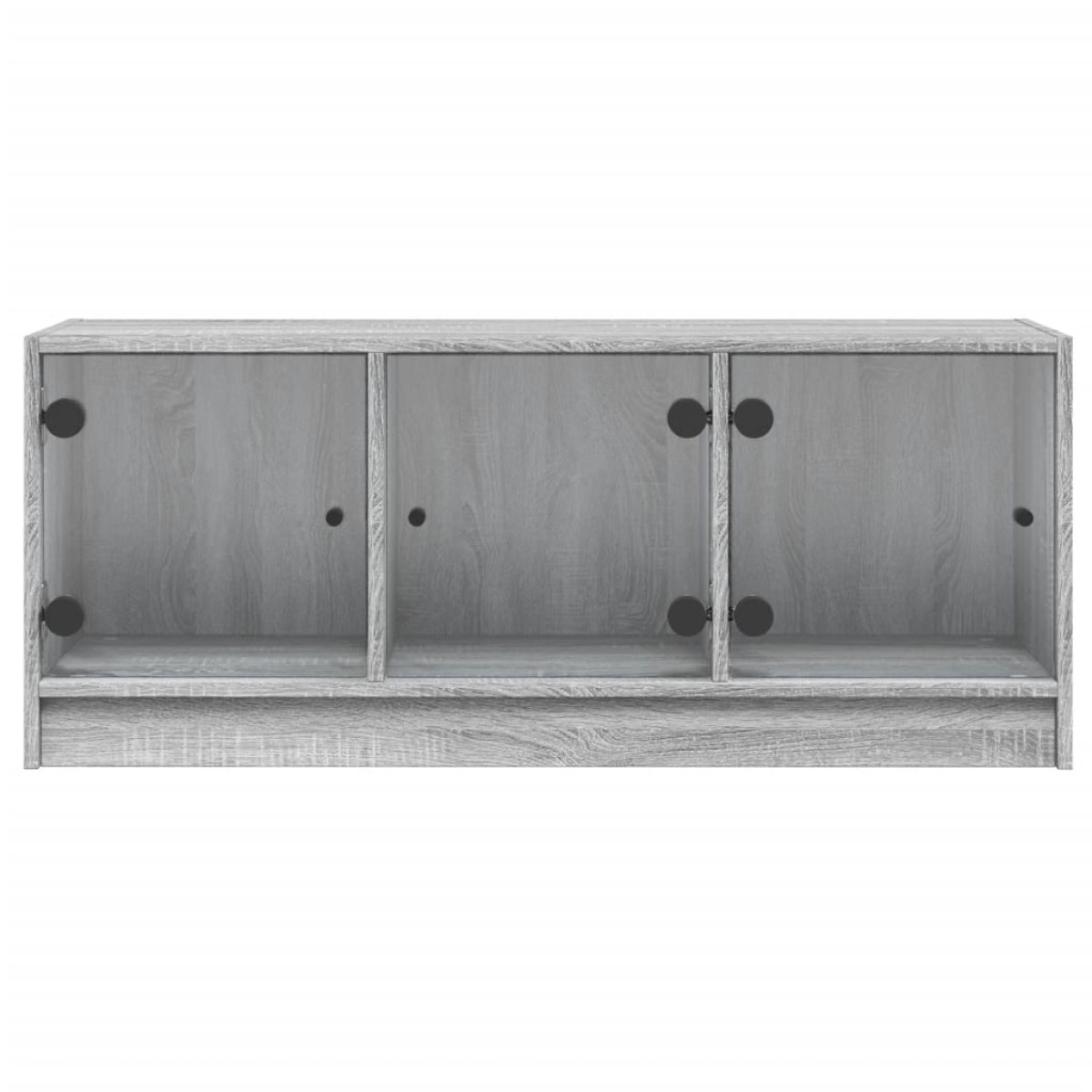 vidaXL Έπιπλο Τηλεόρασης Sonoma Γκρι 102x37x42 εκ. με Γυάλινες Πόρτες