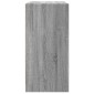 vidaXL Βοηθητικό Ντουλάπι Sonoma Γκρι 68x37x75,5εκ. με Γυάλινες Πόρτες