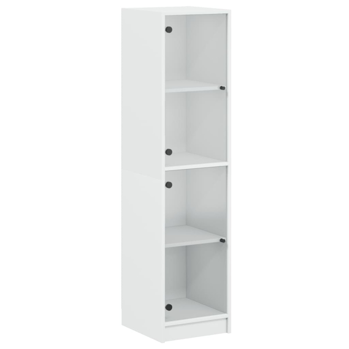 vidaXL Ντουλάπι Λευκό 35 x 37 x 142 εκ. με Γυάλινες Πόρτες