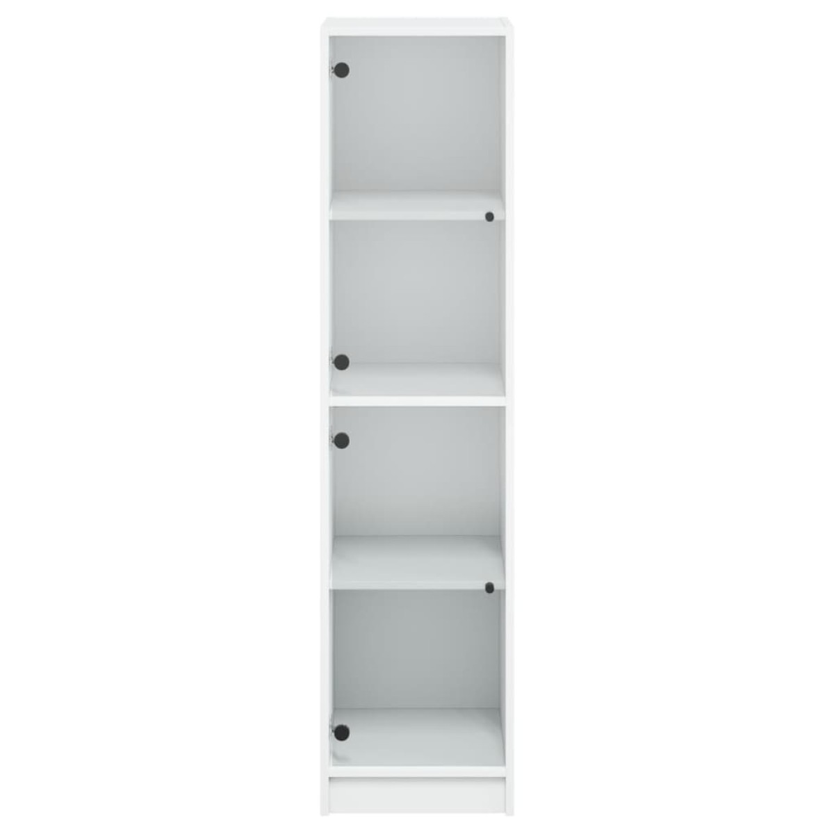 vidaXL Ντουλάπι Λευκό 35 x 37 x 142 εκ. με Γυάλινες Πόρτες